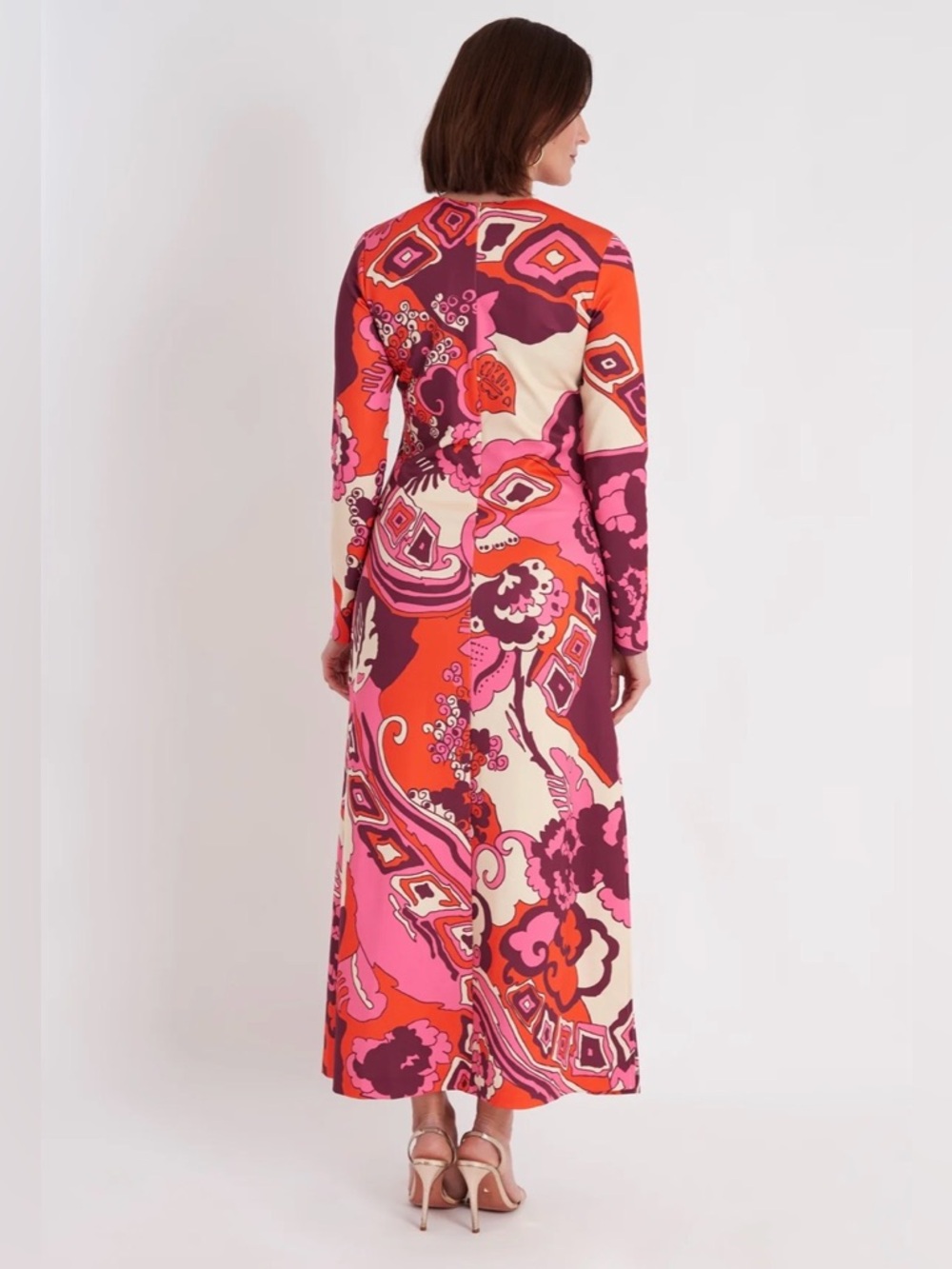 CK Bradley Ashton Dress in Whirlwind Plum - Picture 3 of 7
